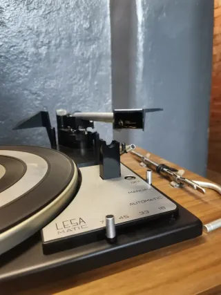 Giradischi LESA Marrone e Argento