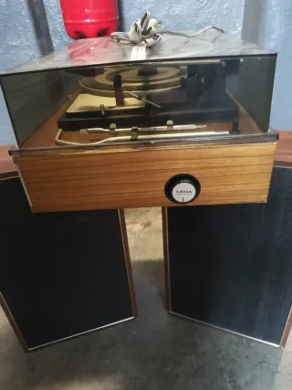 Giradischi LESA Marrone e Argento