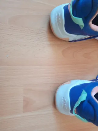 Zapatillas azules y rosas para mujer y hombre