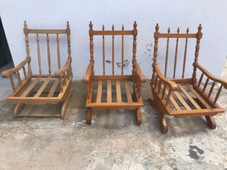 Gratis 3 Sillones de madera