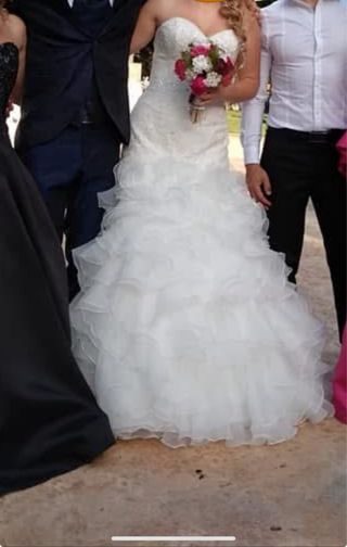 Vestido de Novia Estilo sirena con cola