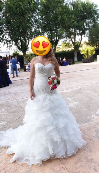 Vestido de Novia Estilo sirena con cola