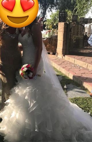 Vestido de Novia Estilo sirena con cola