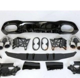 Difusor Trasero Mercedes V177 AMG Look A45 4 Puert