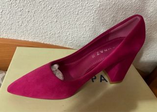 Zapatos tacón buganvilla