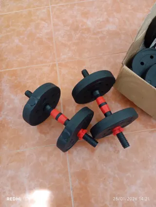 Mancuernas Ajustables Set Pesas Gimnasio