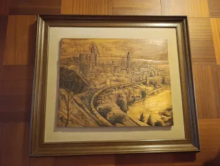 Cuadro de madera tallada de Girona