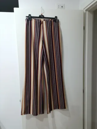 Pantaloni palazzo a righe