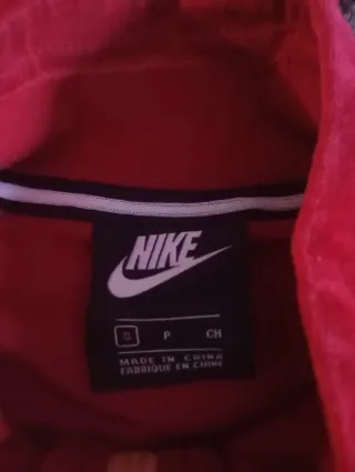 Jersey Nike Rojo Velour Media Cremallera