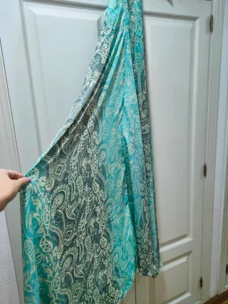 VESTIDO BOHO - Vestido largo turquesa