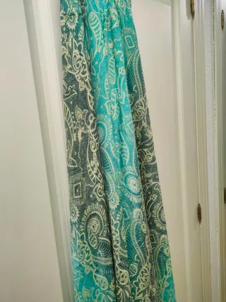 VESTIDO BOHO - Vestido largo turquesa