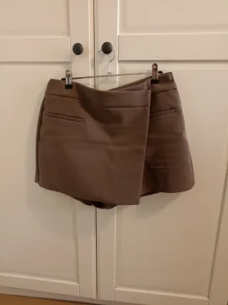 Falda Bermuda Zara Talla L Topo