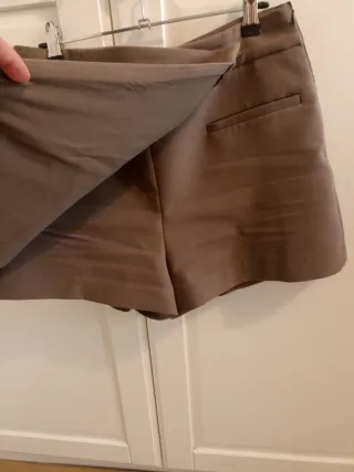 Falda Bermuda Zara Talla L Topo