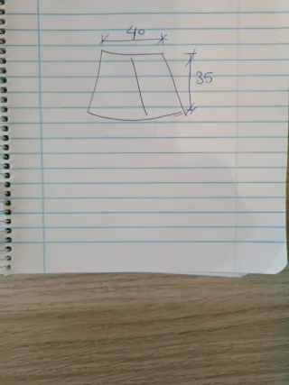 Falda Bermuda Zara Talla L Topo