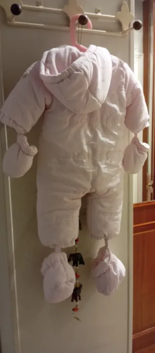 Buzo para nieve de bebé rosa