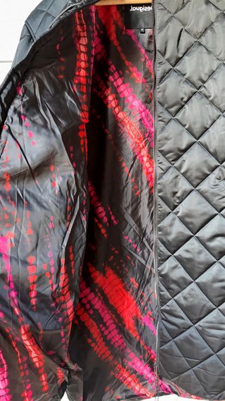 Abrigo Desigual acolchado negro