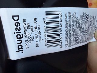 Abrigo Desigual acolchado negro