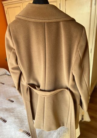 Chaquetón Max Mara Camel Talla 40 100% Lana Virgen