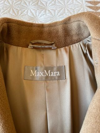 Chaquetón Max Mara Camel Talla 40 100% Lana Virgen