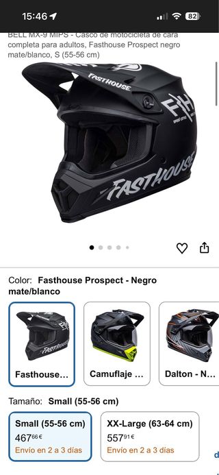 Fasthouse Prospect - Negro Prácticamente nuevo