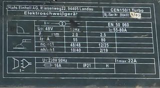 Soldadora de electrodo