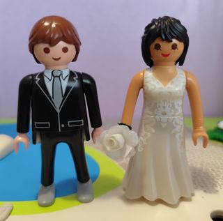 Playmobil Pareja Novios boda novio novia