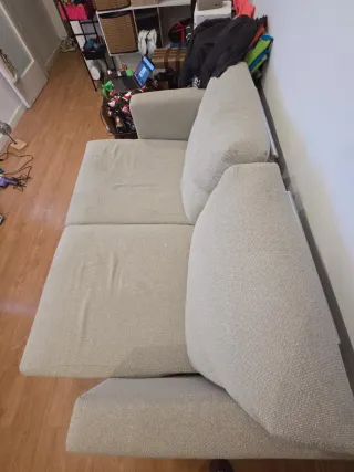 Sofá cama extensible beige - Precio Final