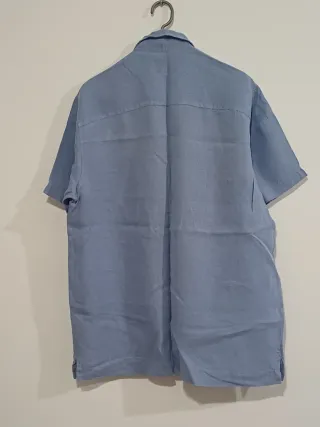 Camisa azul hombre Mike Davis manga corta