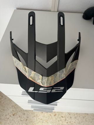 Casco Integral LS2 Talla S Negro Naranja