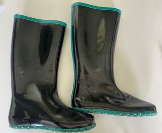 Botas Agua Bimba y Lola Nº37 Negras/Verdes