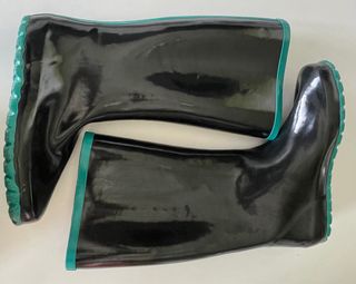 Botas Agua Bimba y Lola Nº37 Negras/Verdes