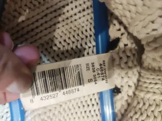 Jersey cuello vuelto blanco tallaS