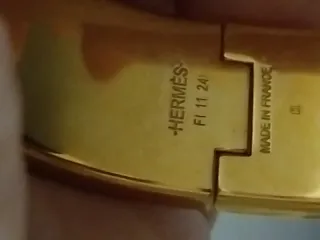 Hermès Pulsera Dorada