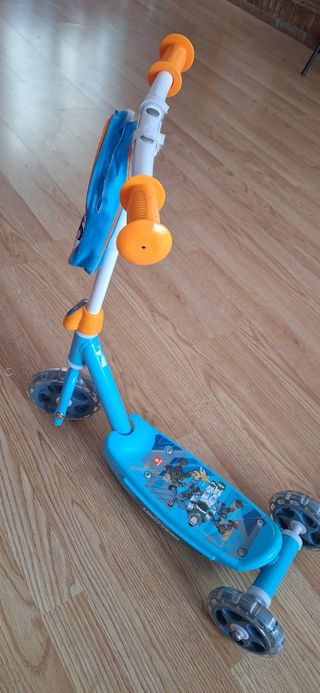 Patinete infantil 3 ruedas azul