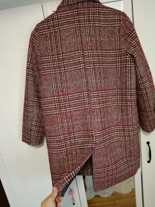Abrigo cuadros talla M