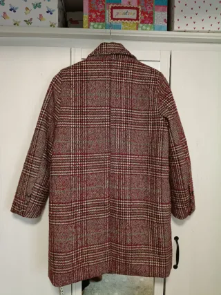 Abrigo cuadros talla M