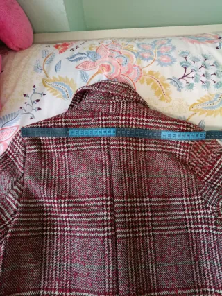 Abrigo cuadros talla M