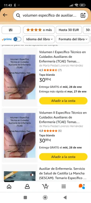 2 Temarios TCAE Auxiliares Enfermería Salud