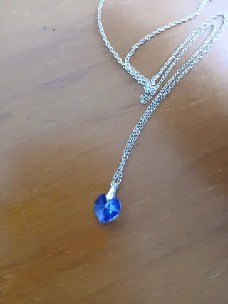 Colgante corazón azul