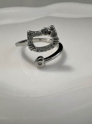 Anello Hello Kitty Argento Regolabile