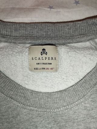 Sudadera Scalpers niño gris
