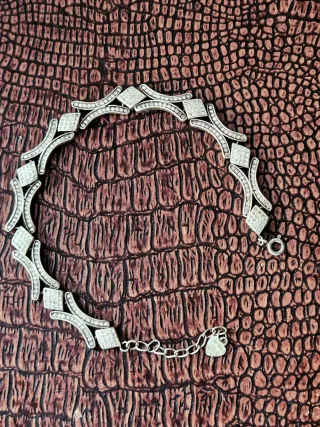 Pulsera de plata con circonitas