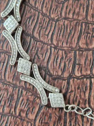 Pulsera de plata con circonitas