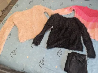 Lote 3 jerséis mujer talla única y regalo pantalón