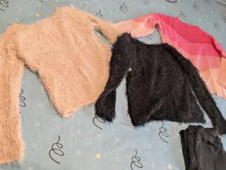 Lote 3 jerséis mujer talla única y regalo pantalón
