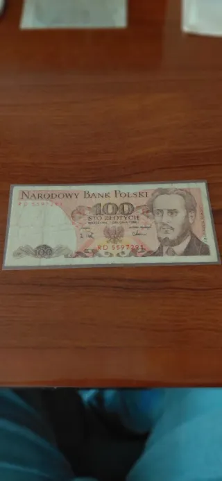 Billete 100 Zlotych Polonia 1988