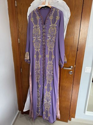 Caftán Marroquí Morado Nuevo