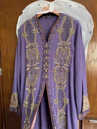 Caftán Marroquí Morado Nuevo