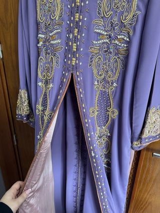 Caftán Marroquí Morado Nuevo