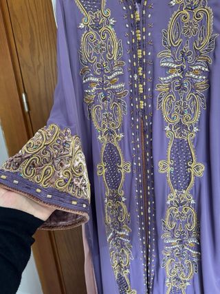 Caftán Marroquí Morado Nuevo